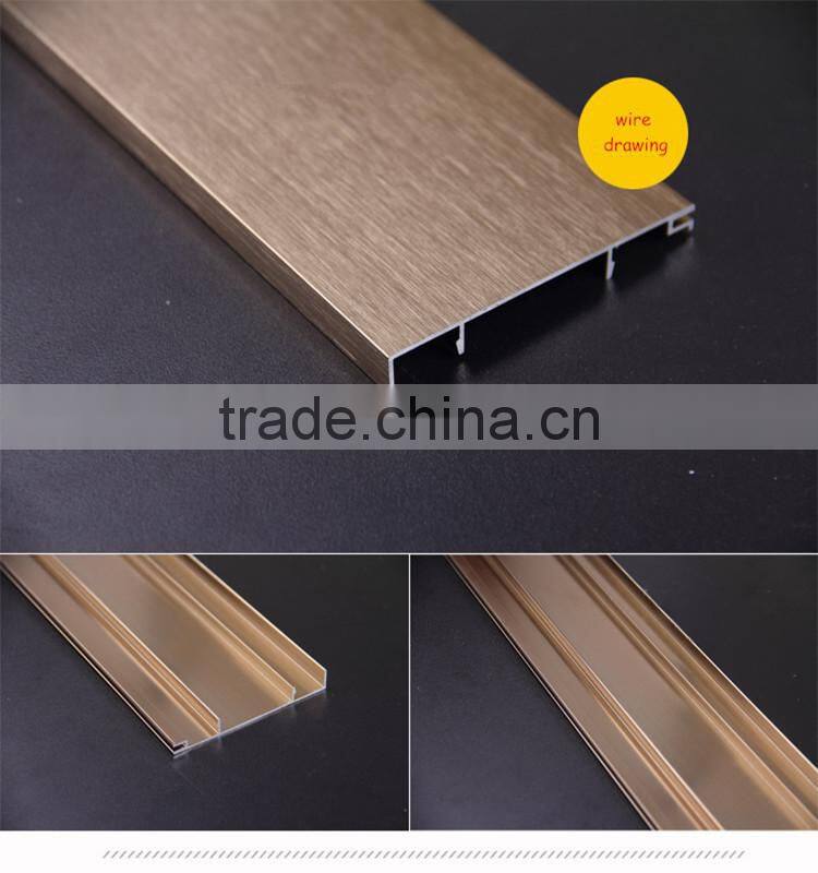 OEM elegant waterproof decorative kitchen aluminium baseboards