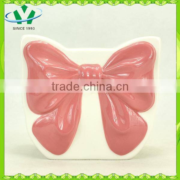 Bowknot handbag ceramic coin banks wholesale