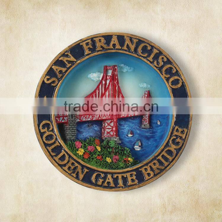2015 New resin european tourist souvenir fridge magnet