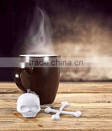 Silicone Spooky Skull Shaped Tea Infuser