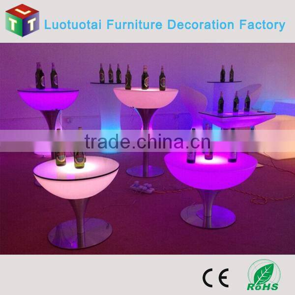 illuminated light up outdoor led bar furniture/led bar stand table
