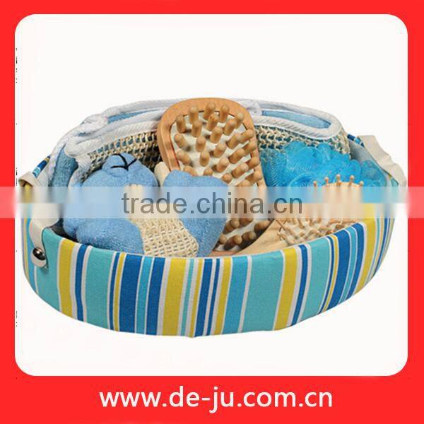 Fabric Square Basket Bath Set New Year Gift Set