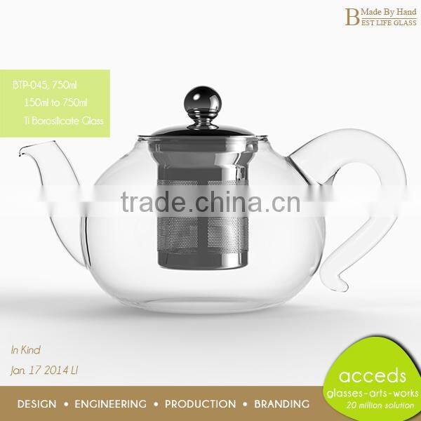 New Arrival Custom FashionablePrinted Insulated Glass Arabic Pot