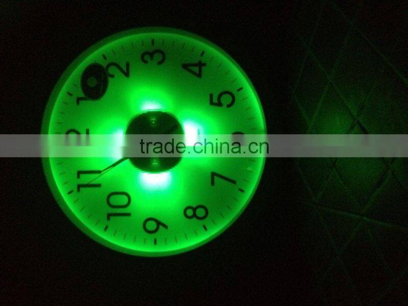Light sensor wall clock/Light in the Dark clock/office round wall clock