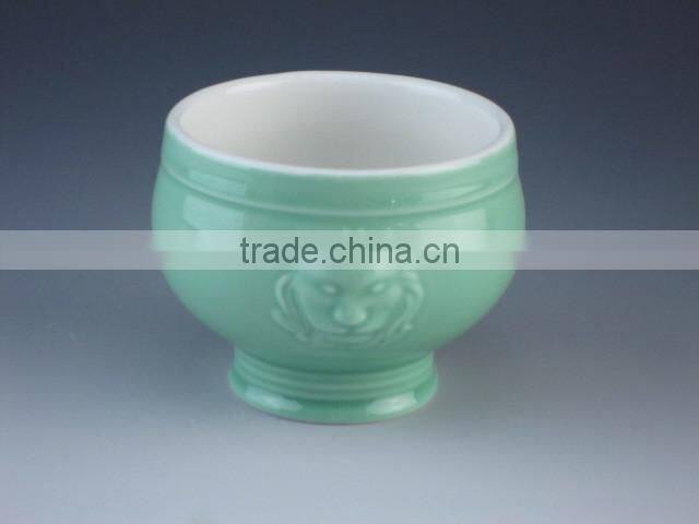 small casserole without lid 350 ml glazed porcelain microwave safety