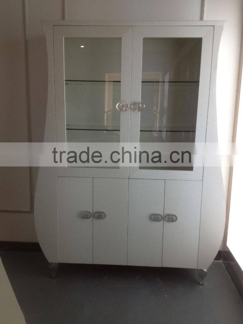 Modern living room furniture european style Wine Display Cabinet / MDF wine cabinet