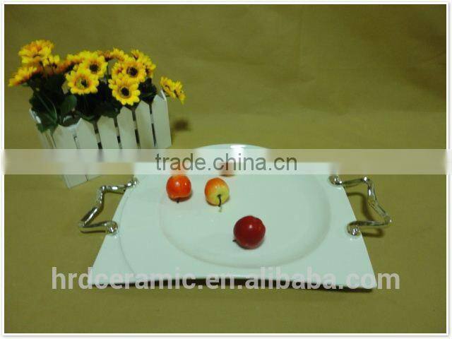souvenir stock ceramic plates,bulk white ceramic dinner plates,ceramic dinner plates with handles
