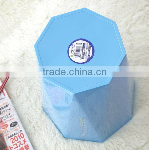 0279 Plastic PP Diamond trash can witn colorful