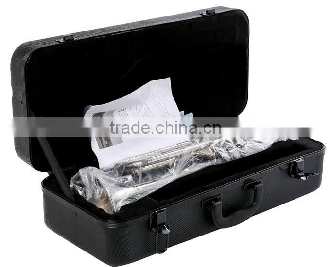Professional high grade Bb key silver plated trumpet