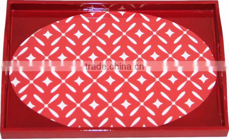 Lacquer serving tray