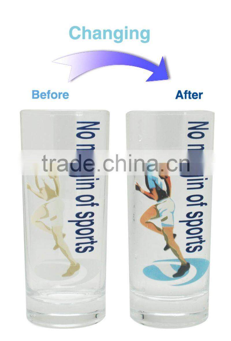 Magic Item Cold Color Changing beverage Glass Cup
