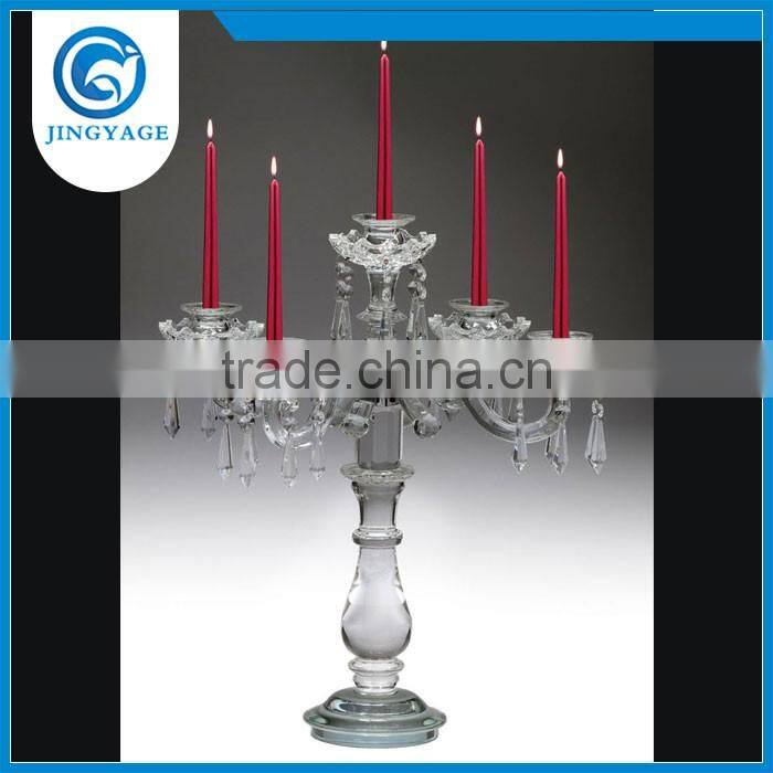 Jingyage wedding crystal candelabra wedding centerpiece decoration