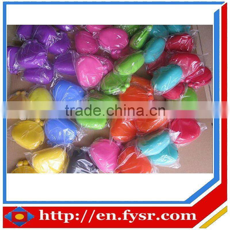 Bag factory made children fancy Silicone Coin Wallet with zipper