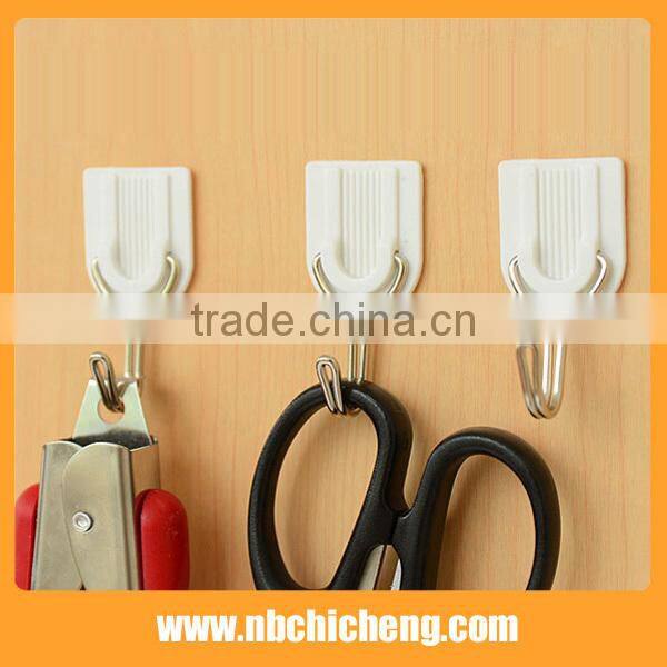 Self Adhesive Plastic Hooks/Plastic Wall Hook/Bathroom Hooks