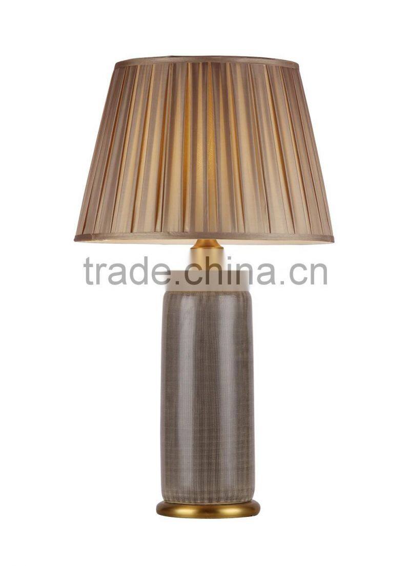 BISINI Antique Ceramic Gray Desk Lamp