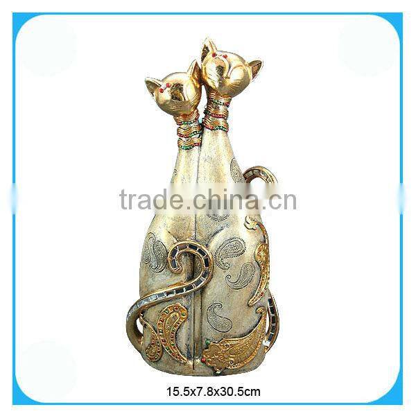 Modern home decoration resin cat figure
