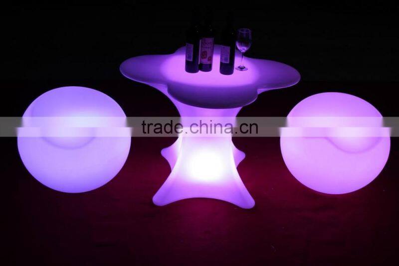 fashionable led chair, apple shape light club sofa, colar changing led bar sofa