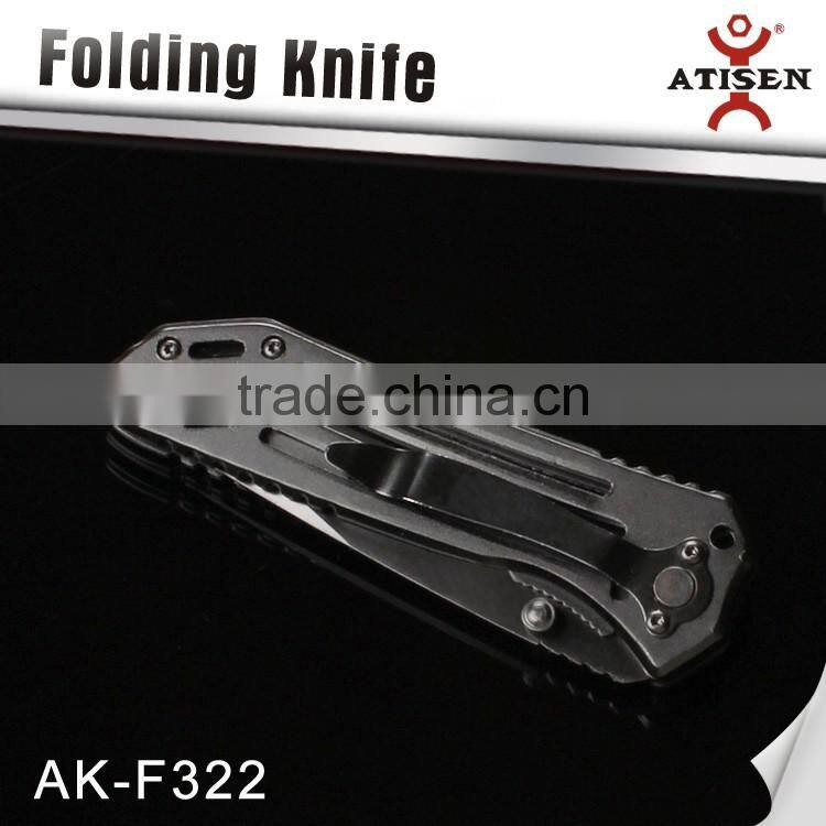 High Quality Outdoor Knives Stainless Steel Handle Folding Knife