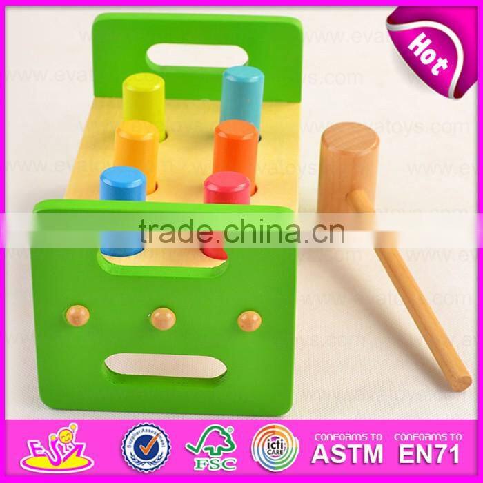 2016 new design baby wooden toy hammer W11G021