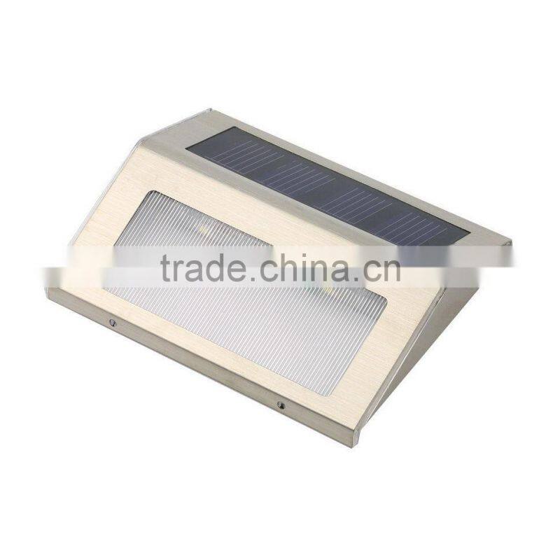 LED Solar Power Path Stair Outdoor Light Garden Fence Wall Landscape Lamp