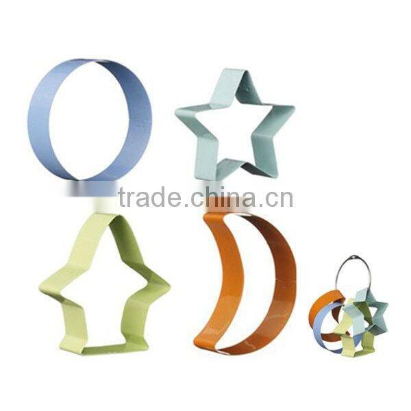 CC-0989 3-Piece Plastic handle pastry cutters/Cookie Tools