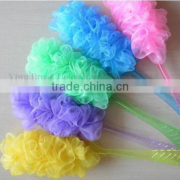 Mesh Bath Sponge Massage Bath Scrub With Handle