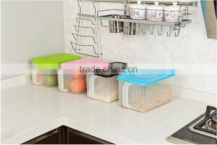 Custom wholesale clear plastic food storage box transparent plastic food keep fresh box storage case