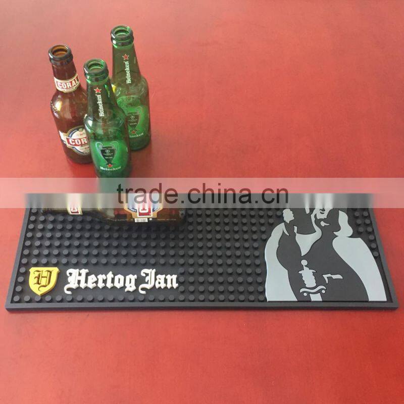 fashion customized branded bar mats pvc beer mat