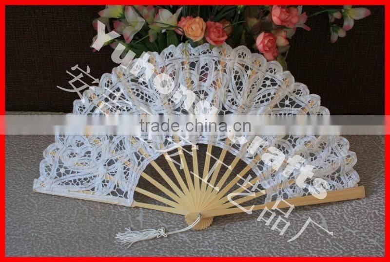 Beautiful bamboo lace fan