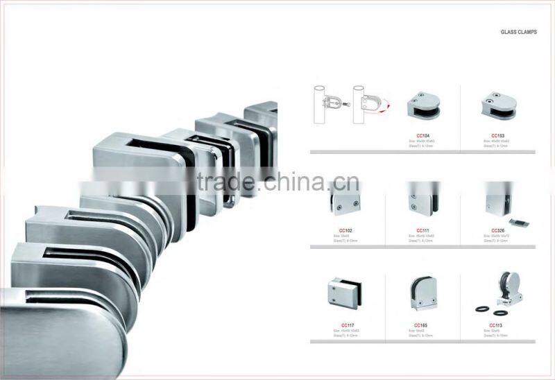 2016 Factory Price Stainless Steel Glass Clamp