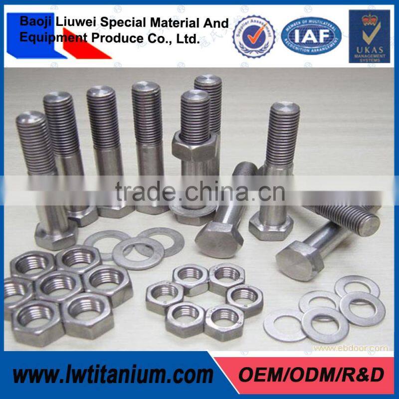 Gr5 Natural Color High Precision Low Price Titanium Fastener