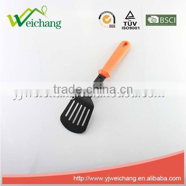 WCKT602D Premium kid kitchen tools Nylon utensils SLOTTED TURNER Cooking Utensil Gadgets Set with PP handle (Multi-color)