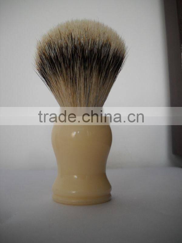 Badger hair shaving brush head