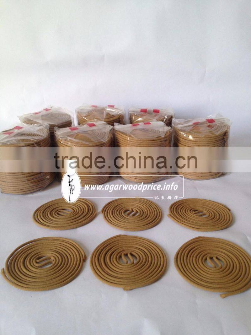 Agarwood incense coils - When burning, it has a sweet and mild scent