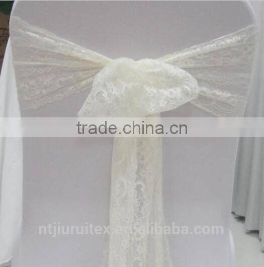 Ivory lace sash for wedding banquet party
