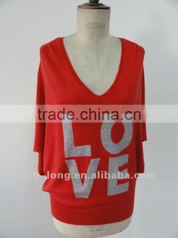 2012 fashion pullover couple sweater knitwear