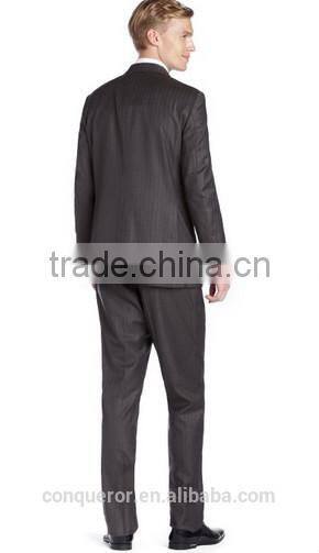 Grey Tonal Pinstripe Wool Suit (SHT1114)