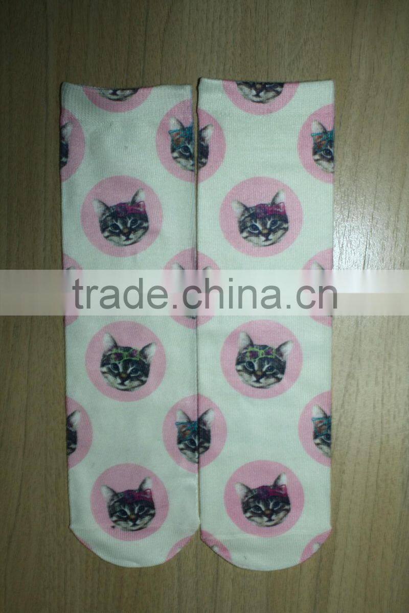 cartoon tube sock customized print socks sublimation ankle socks