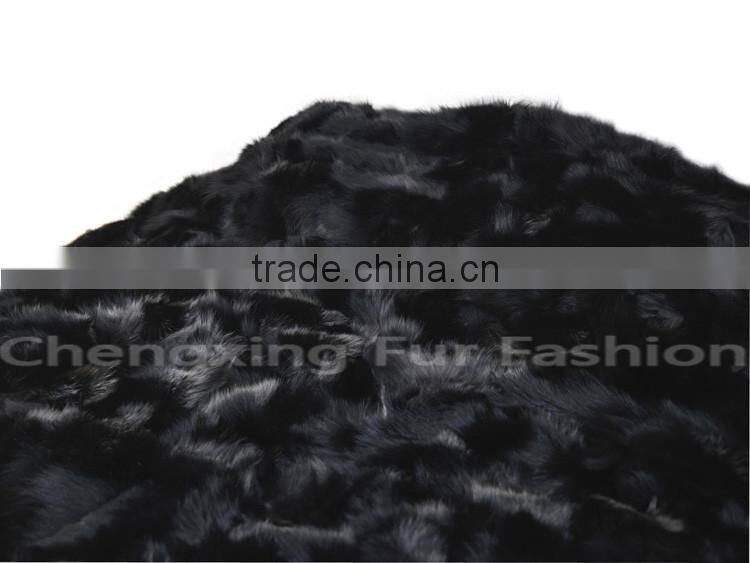 CX-D-115 New Custom 100% Real Fox Fur Sofa Throws Blanket, Decorative Throw