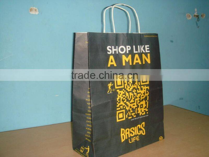 Kraft Paper Bag with Twisted Paper Handles