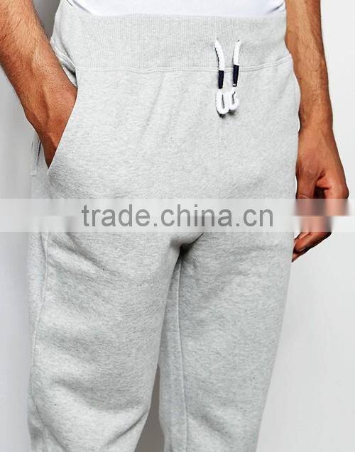 2016 new mens plain tapered sweat pants, jogger trousers custom