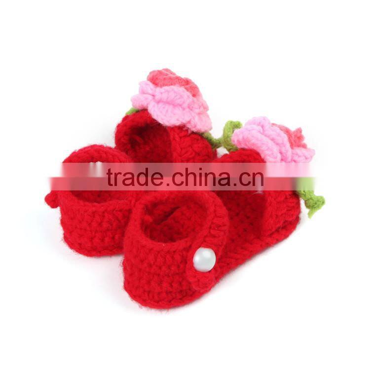 Fashion Summer Design Knitting Shoes Free Crochet for Baby