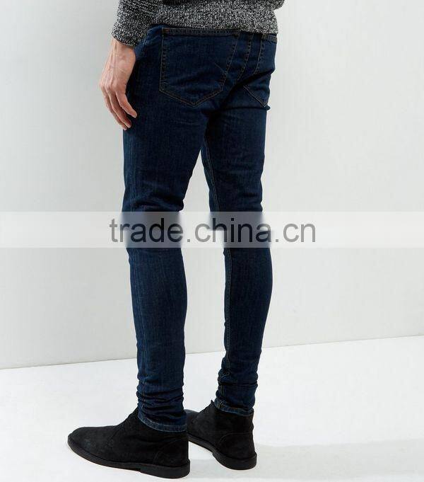 blue tinted supper skinny denim jeans slimming tight jeans