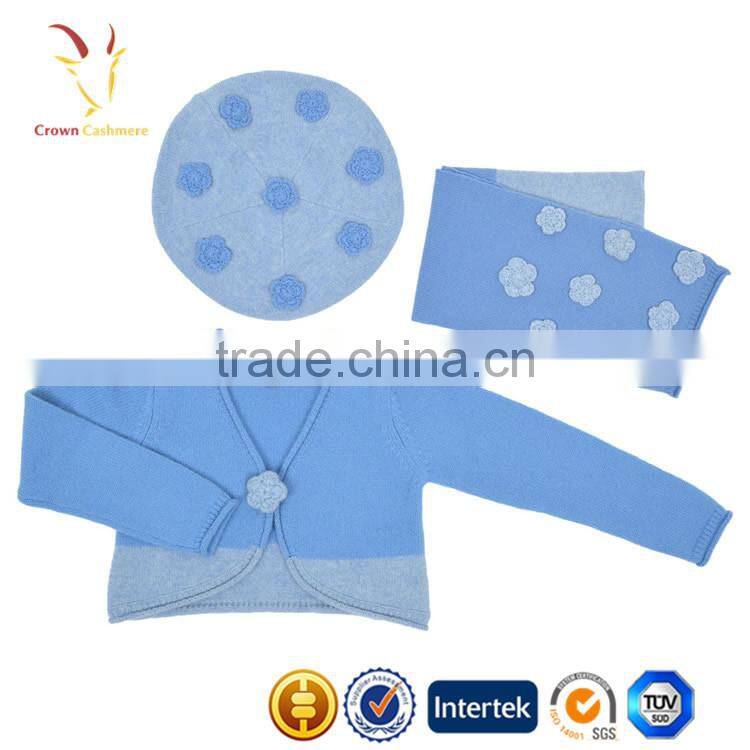 Baby Clothes Set,Baby Cardigan Sweater hat and scarf sets