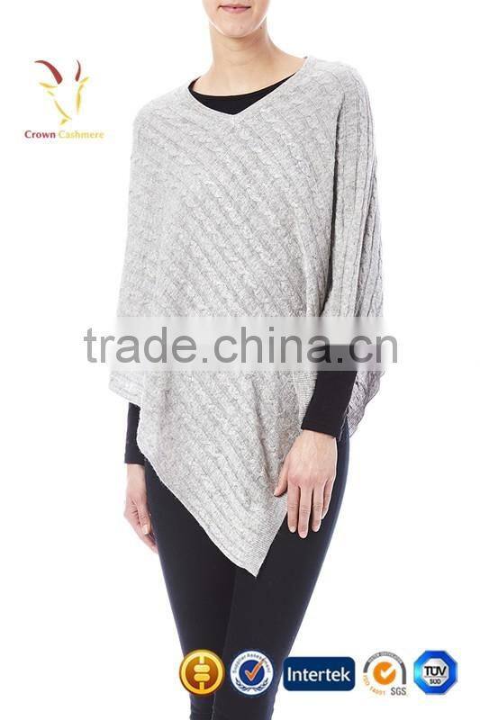 Classic Luxury Poncho Wool Poncho in Cashmere