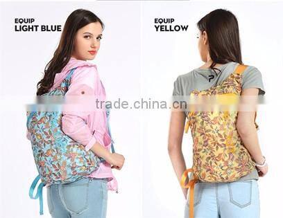 fashion leisure foldable storage package travelling backpack