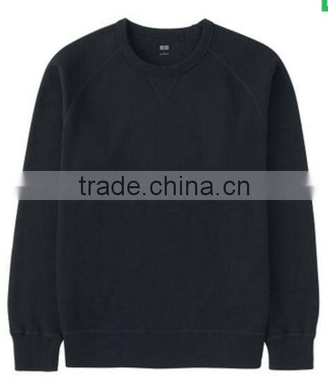 Plain Heather Color Crew Neck Pullover Sweatshirt