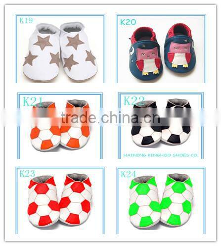 cute design for boy genuine leather soft sole kids shoes
