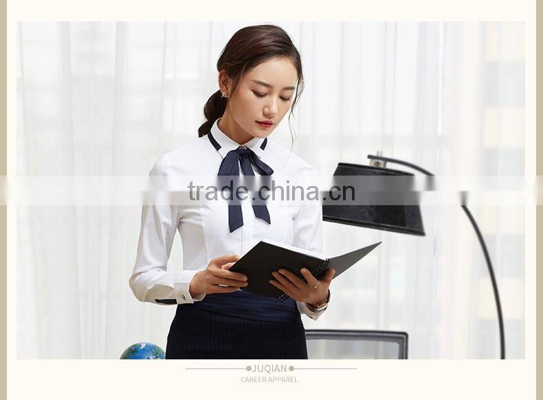 european women office shirt new fashion white blouses