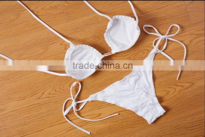 Wholesale red scalloped sexy bikini